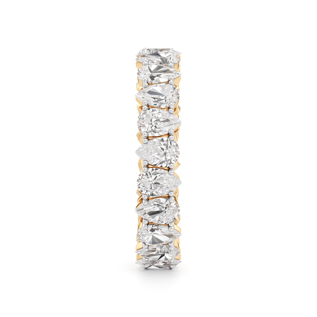 Pear Diamond Eternity Band