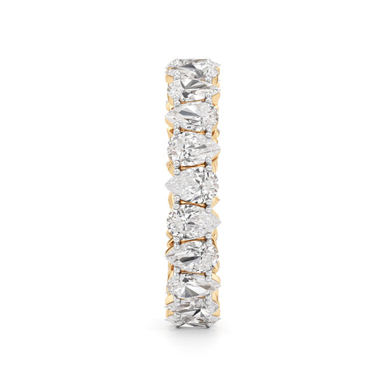 Pear Diamond Eternity Band