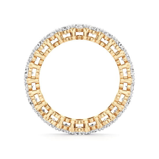 Pear Diamond Eternity Band
