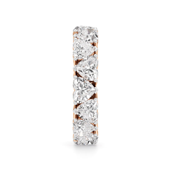 Heart Diamond Eternity Band
