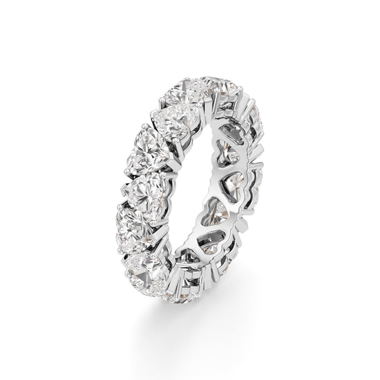 Heart Diamond Eternity Band