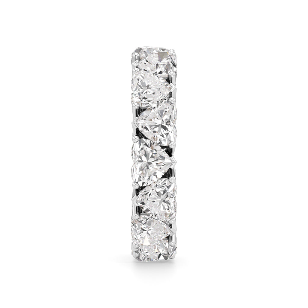 Heart Diamond Eternity Band