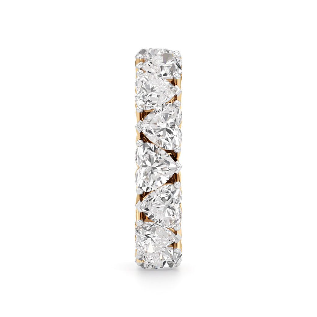 Heart Diamond Eternity Band