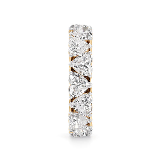 Heart Diamond Eternity Band