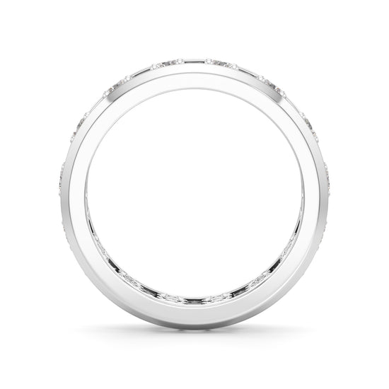 Multi-Row Diamond Open-Work Ring