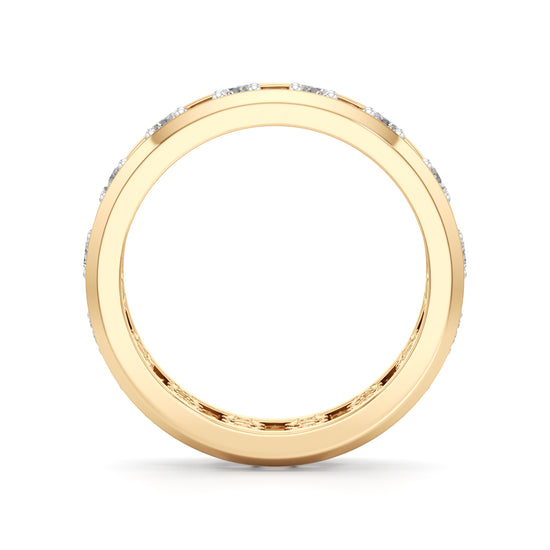 Multi-Row Diamond Open-Work Ring