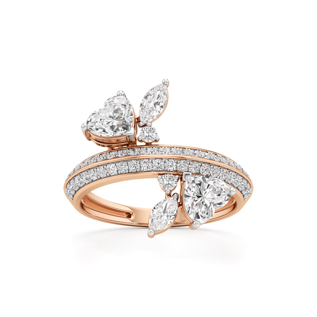 Ethereal Blossom Diamond Cluster Ring