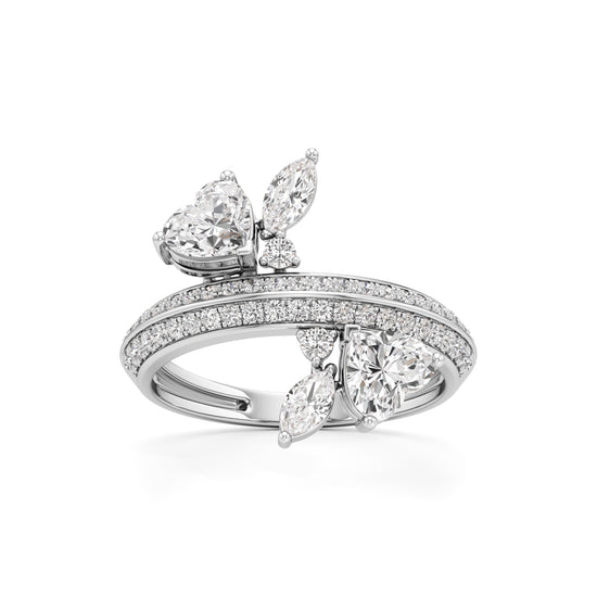 Ethereal Blossom Diamond Cluster Ring