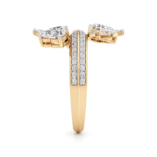 Ethereal Blossom Diamond Cluster Ring