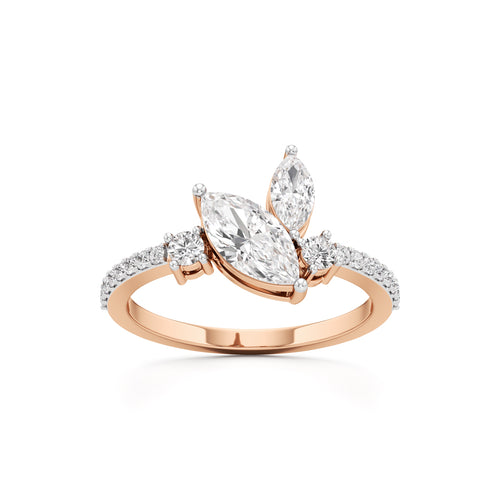 Twilight Petal Marquise Diamond Ring