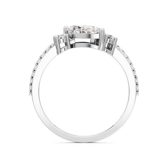 Twilight Petal Marquise Diamond Ring