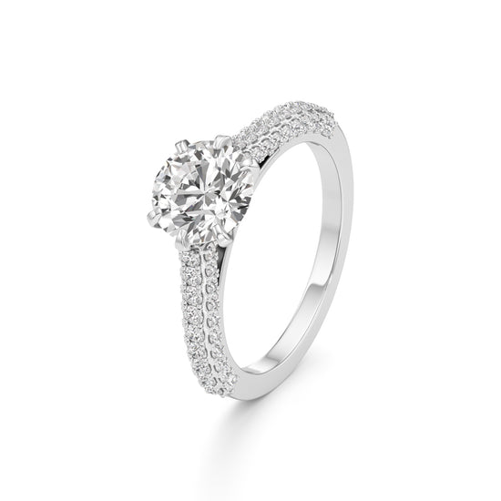 Lustrous Charm Diamond Ring