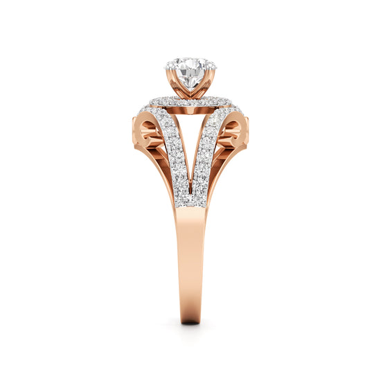 Infinity Glow Diamond Halo Ring