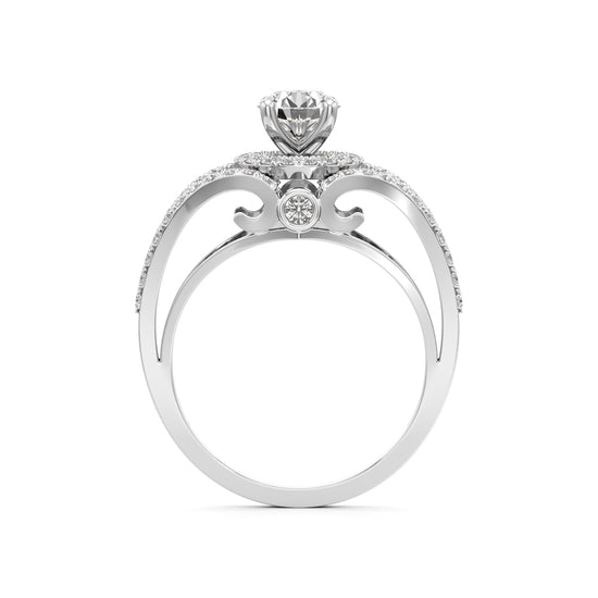 Infinity Glow Diamond Halo Ring