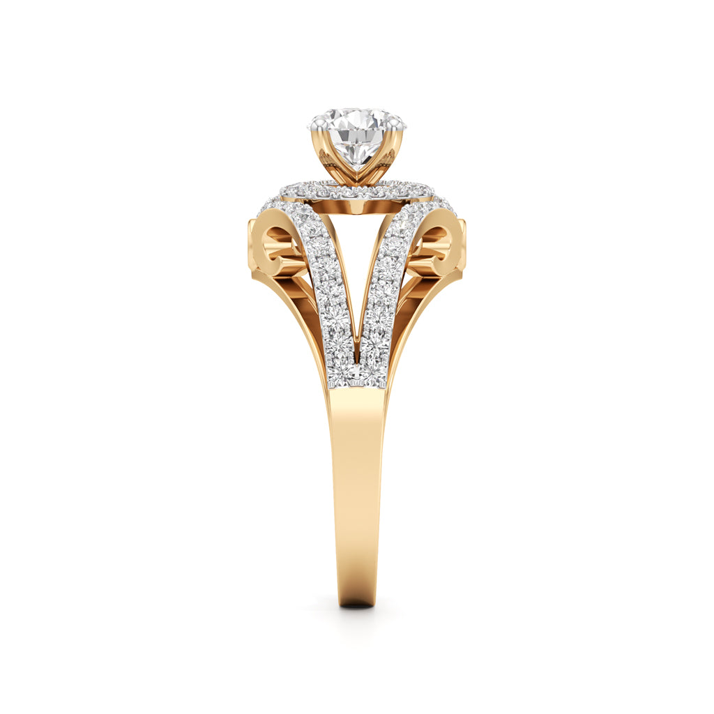 Infinity Glow Diamond Halo Ring