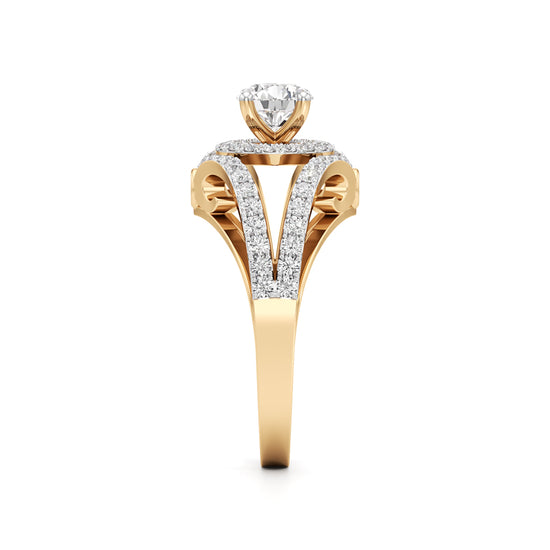 Infinity Glow Diamond Halo Ring