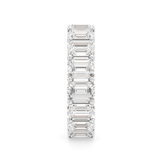 Dazzling Emerald Cut Diamond Eternity Band