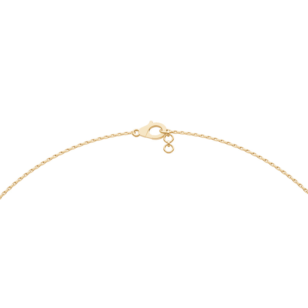 Layered Diamond Necklace with Ring Motif
