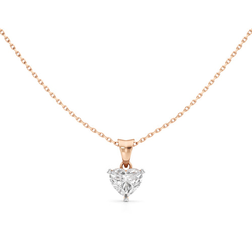 Dazzle 1.5Ct Heart Cut Solitaire Pendant
