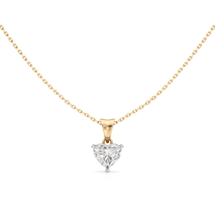 Dazzle 1.5Ct Heart Cut Solitaire Pendant