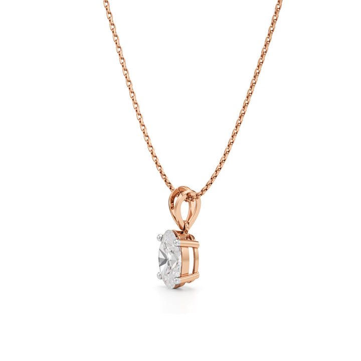 2Ct Oval Shape Solitaire Pendants