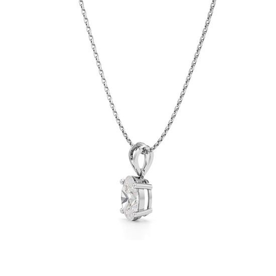 2Ct Oval Shape Solitaire Pendants