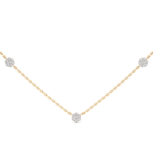 Wistaria Flower Style Round Cut Delicate Pendant