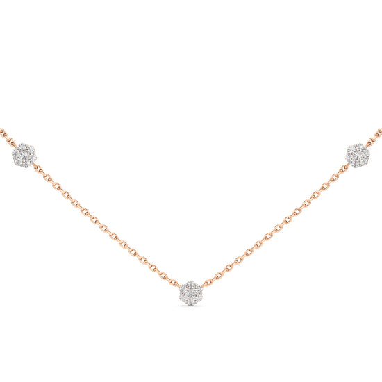 Wistaria Flower Style Round Cut Delicate Pendant