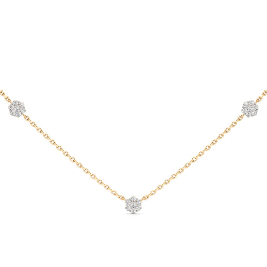 Wistaria Flower Style Round Cut Delicate Pendant