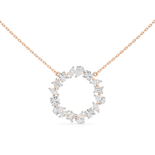 Ravenna 1.75Ct Open Circle Pear Cut Fancy Pendant