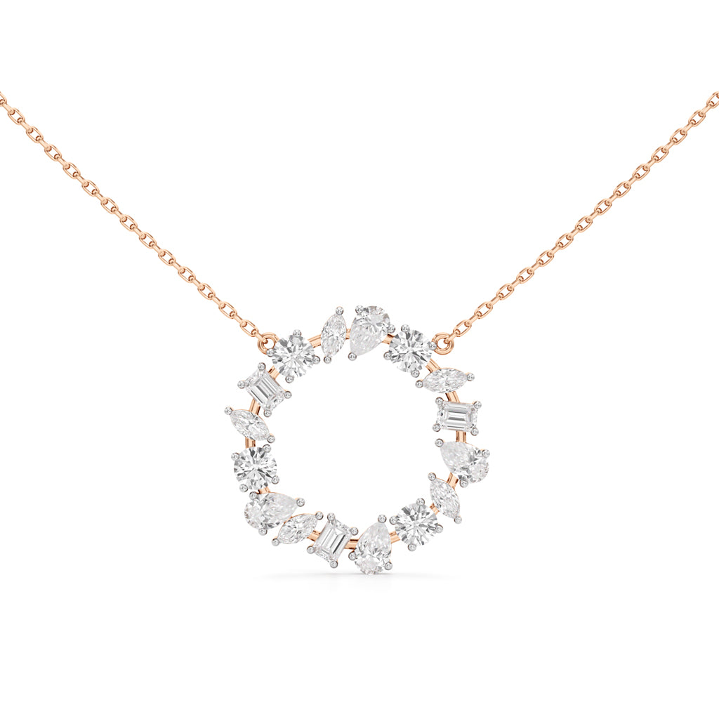 Ravenna 1.75Ct Open Circle Pear Cut Fancy Pendant