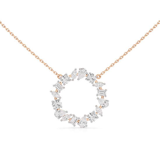 Ravenna 1.75Ct Open Circle Pear Cut Fancy Pendant