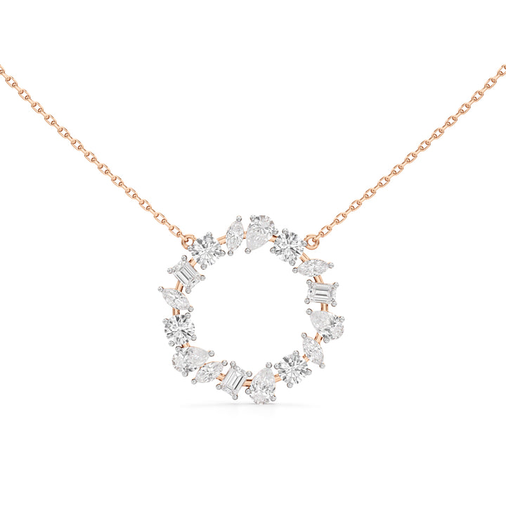Ravenna 1.75Ct Open Circle Pear Cut Fancy Pendant