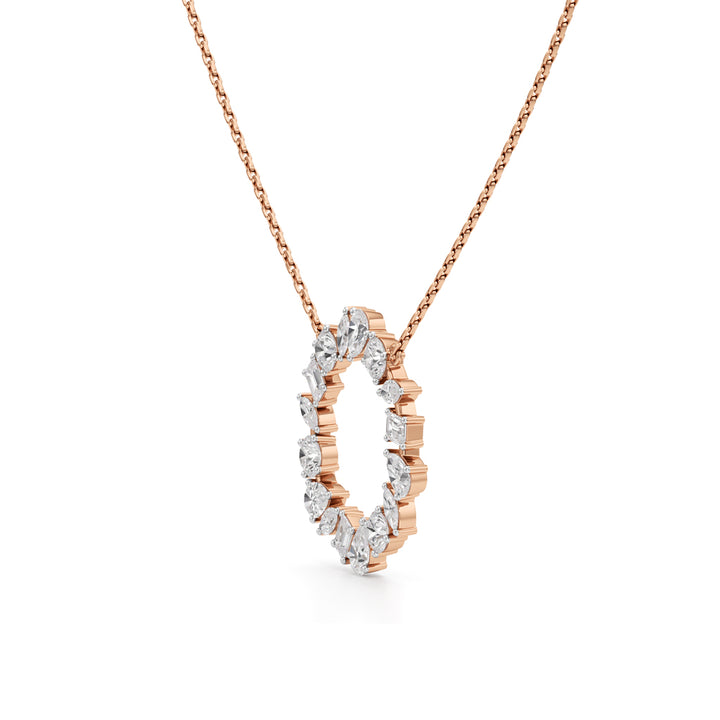 Ravenna 1.75Ct Open Circle Pear Cut Fancy Pendant