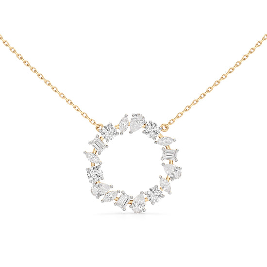 Ravenna 1.75Ct Open Circle Pear Cut Fancy Pendant