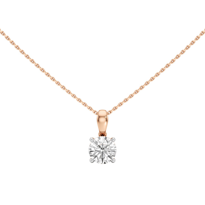 Iris 2Ct Solitaire Round Cut Solitaire Pendant