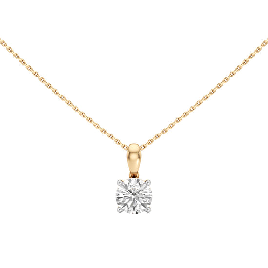 Iris 2Ct Solitaire Round Cut Solitaire Pendant