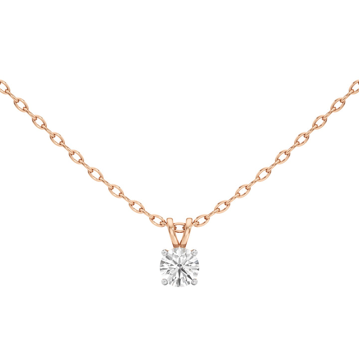 1Ct Round Shape Solitaire Pendants
