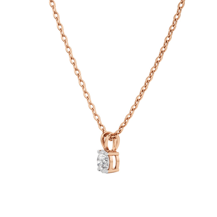 1Ct Round Shape Solitaire Pendants