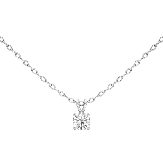 1Ct Round Shape Solitaire Pendants