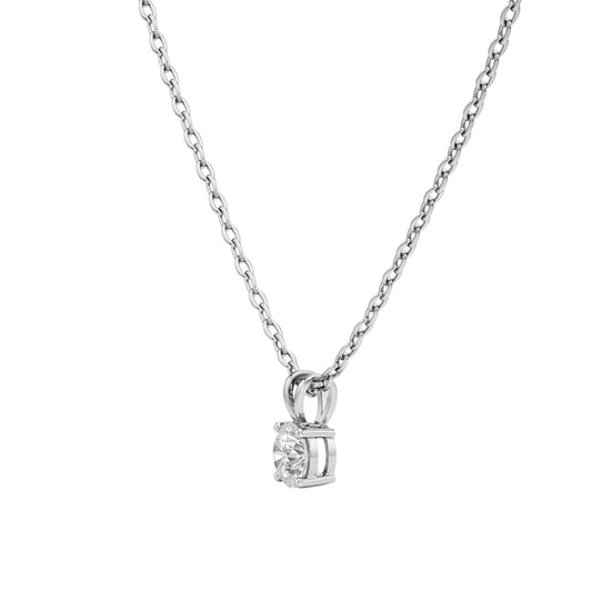1Ct Round Shape Solitaire Pendants