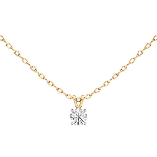 1Ct Round Shape Solitaire Pendants