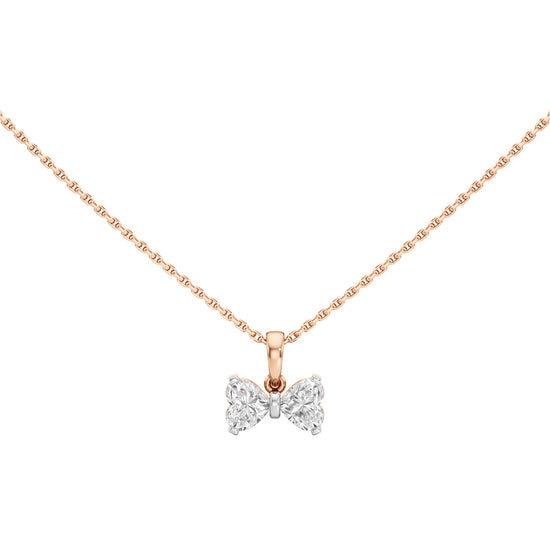 Celeste 1Ct Bow Style Heart Cut Fancy Pendant