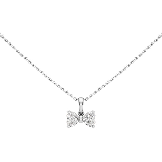 Celeste 1Ct Bow Style Heart Cut Fancy Pendant