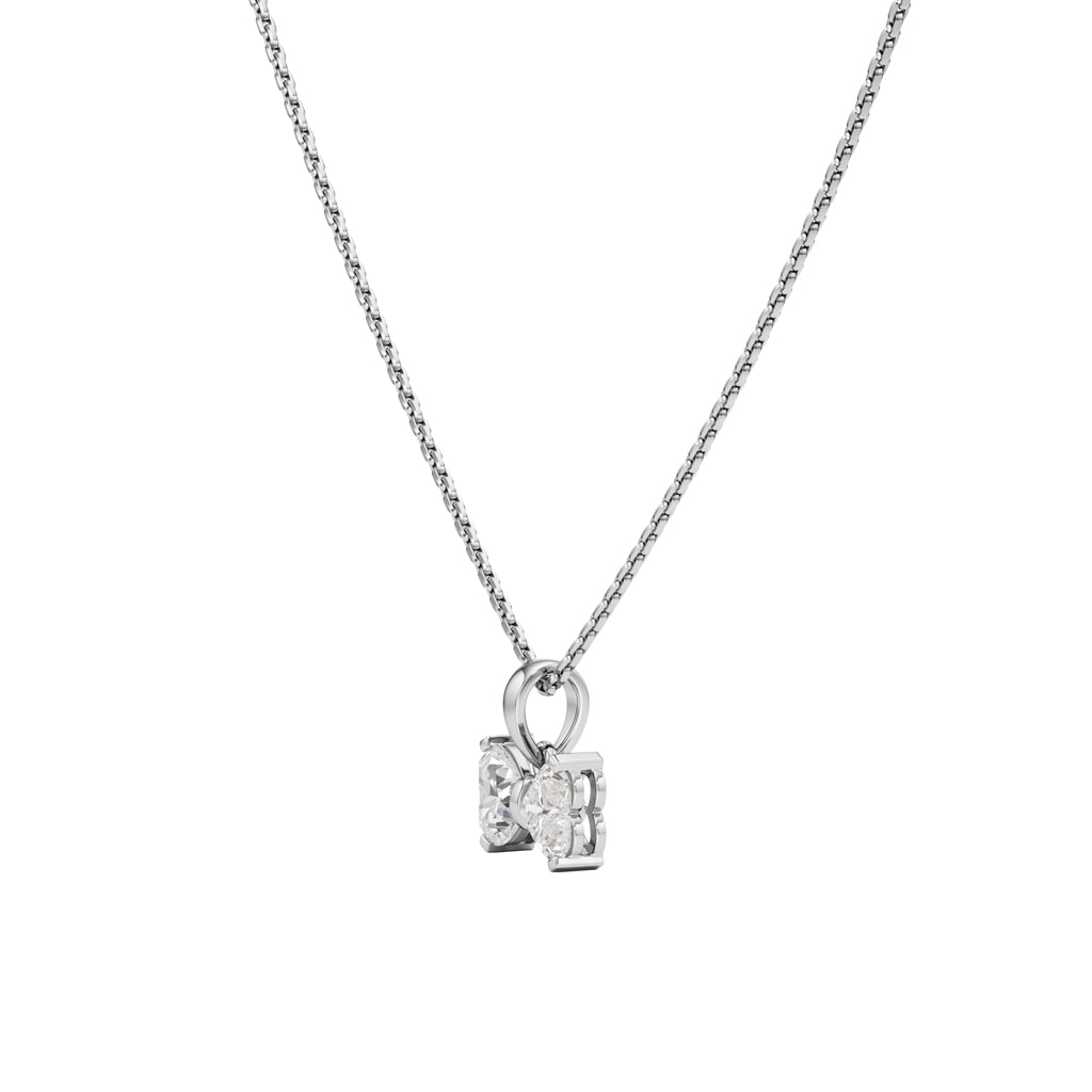 Celeste 1Ct Bow Style Heart Cut Fancy Pendant
