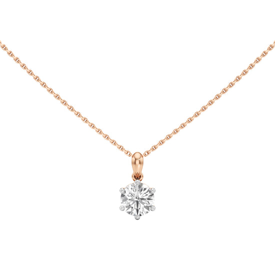 1.50Ct Round Cut Lab Grown Diamond Solitaire Pandant