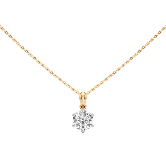 1.50Ct Round Cut Lab Grown Diamond Solitaire Pandant