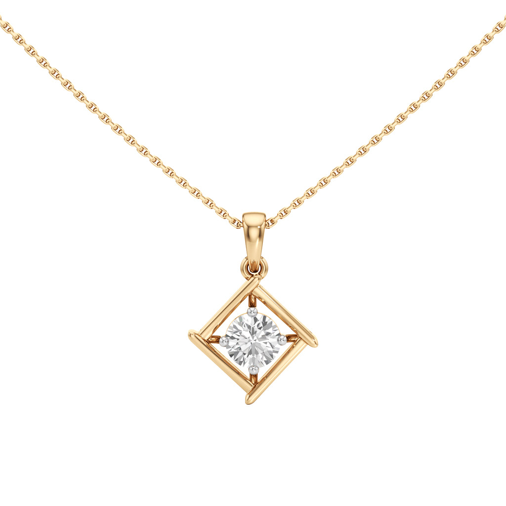 Celestial 1Ct Round Cut Solitaire Pendant