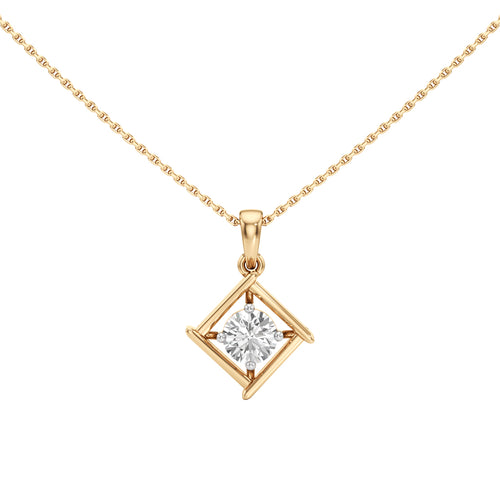 Celestial 1Ct Round Cut Solitaire Pendant