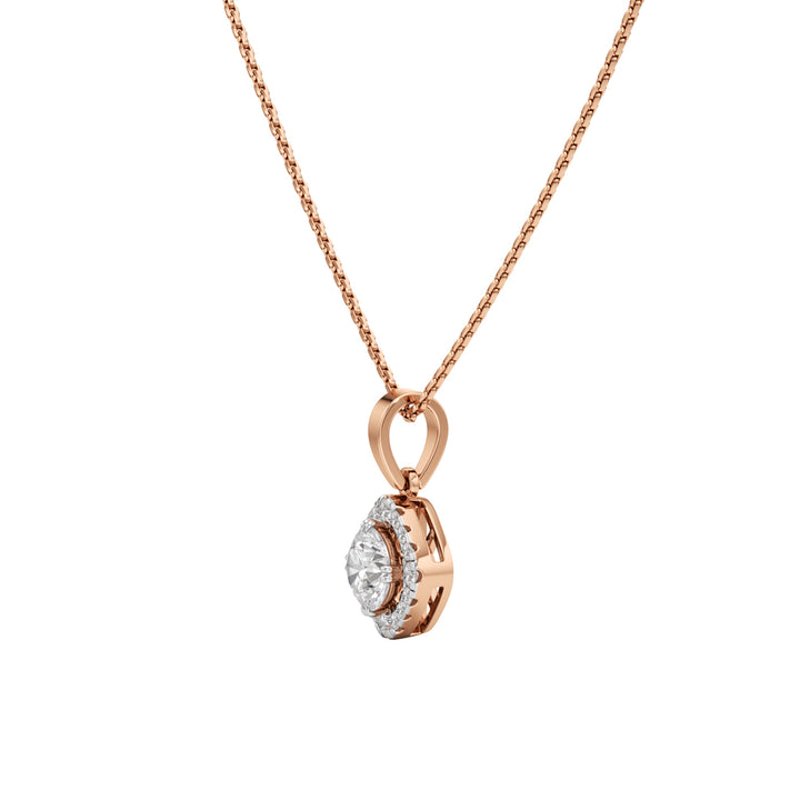 Infinia Round Cut Halo Pendant